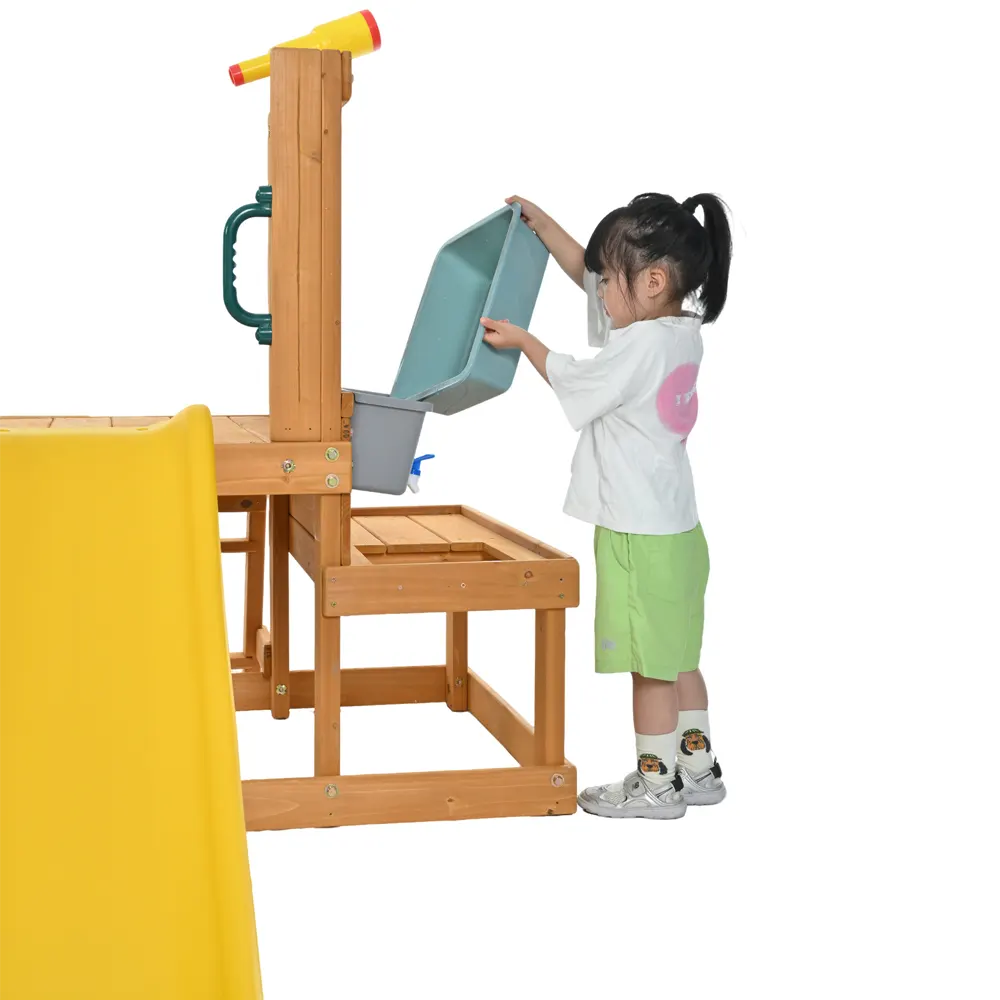 大型遊具 屋外遊具 ジャングルジム 滑り台 室外 木製 天然木 耐荷重50KG 遊具 スギ材 すべり台 家庭用 子供 キッズ 男の子 女の子 コンパクト 3歳~6歳 プレゼント おもちゃ【ナチュラル】 - 画像 (26)