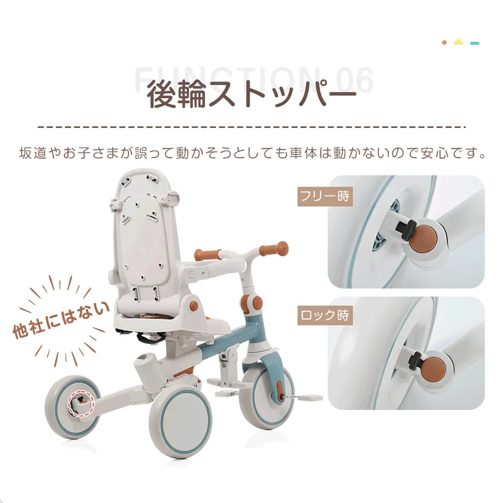 三輪車 子供用三輪車 折りたたみ 手押し かじとり 7in1 7WAY 1歳 2歳 3歳 ランニングバイク 座面回転 自転車 おもちゃ 乗用玩具 幼児用 キッズバイク おしゃれ クリスマス 誕生日 プレゼント おもちゃ お祝い ギフト 女の子 男の子 - 画像 (13)