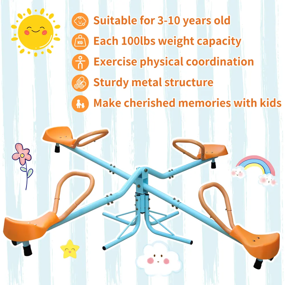 Outdoor Spinning Teeter-Totter for Kids - Image 3