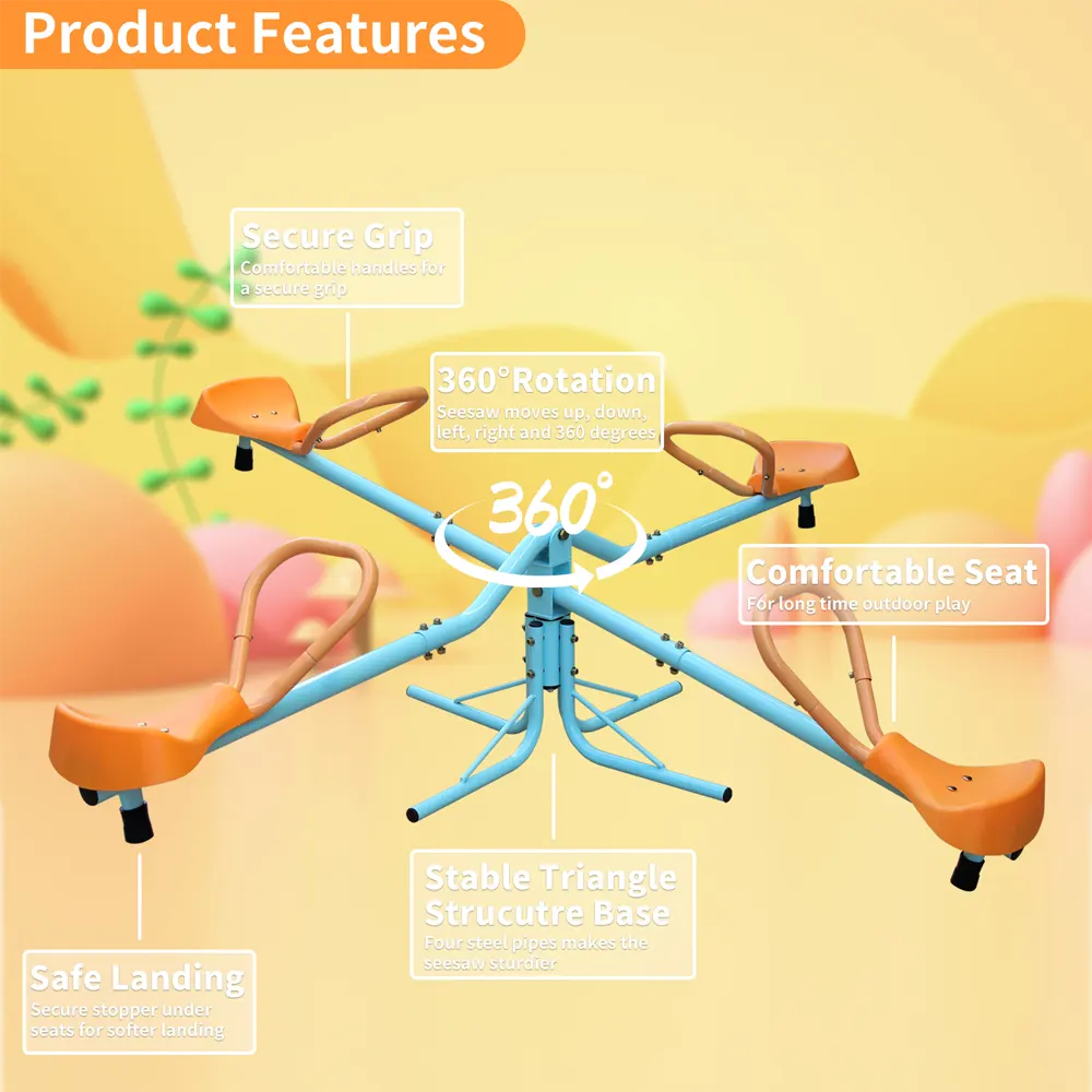 Outdoor Spinning Teeter-Totter for Kids - Image 8
