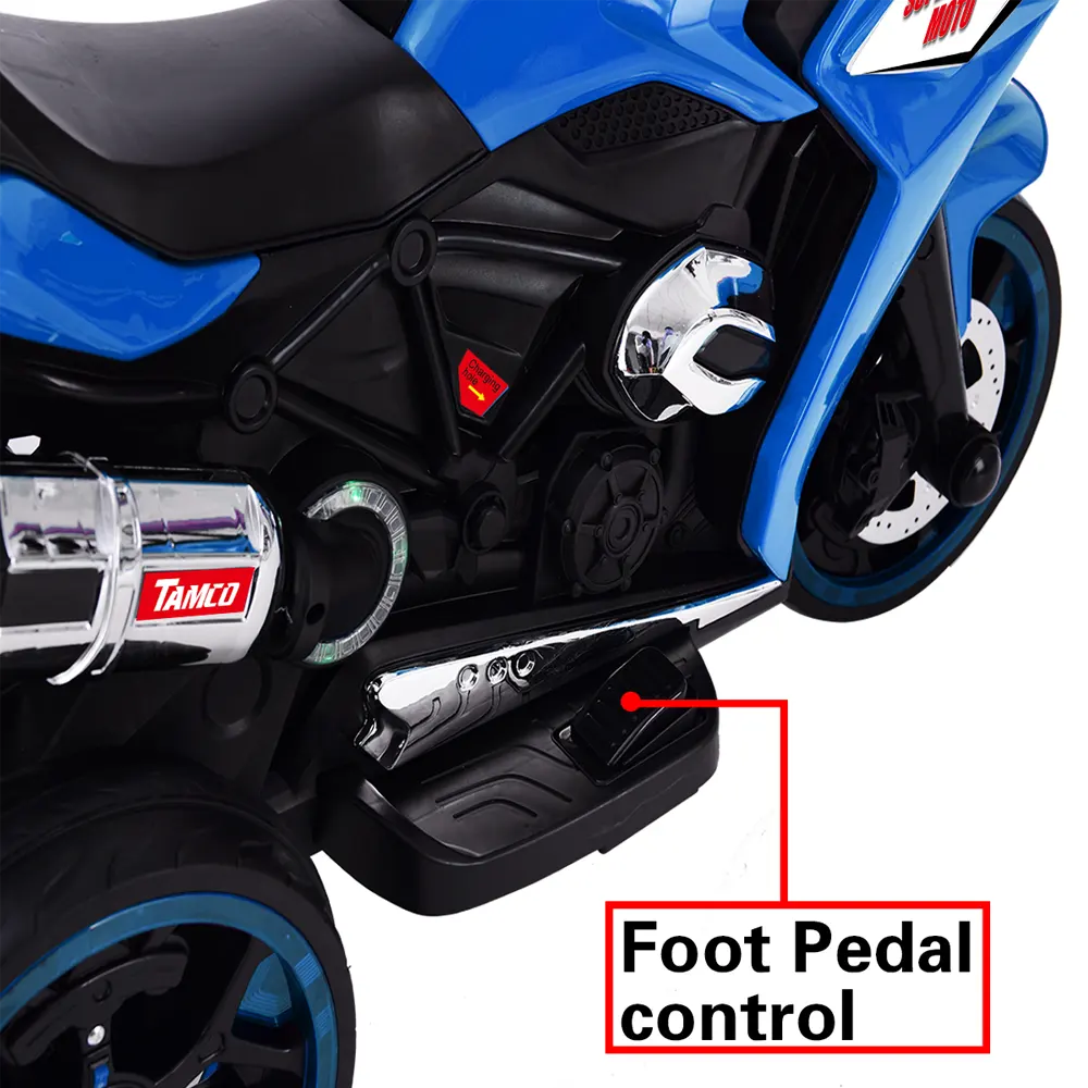 12V Kids Electric Motorcycle with Lights - Image 3