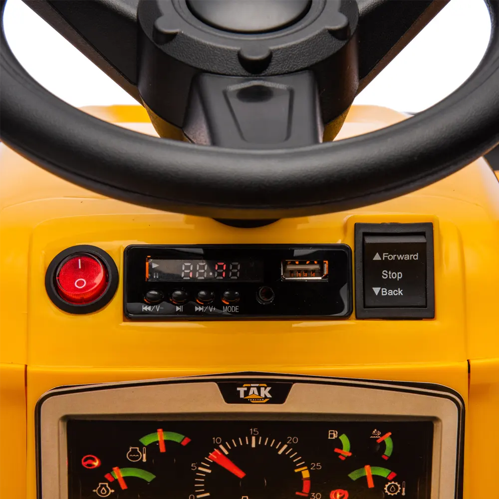 12V Kids Ride-On Tractor with Front Loader - Image 11