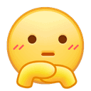 /托腮
