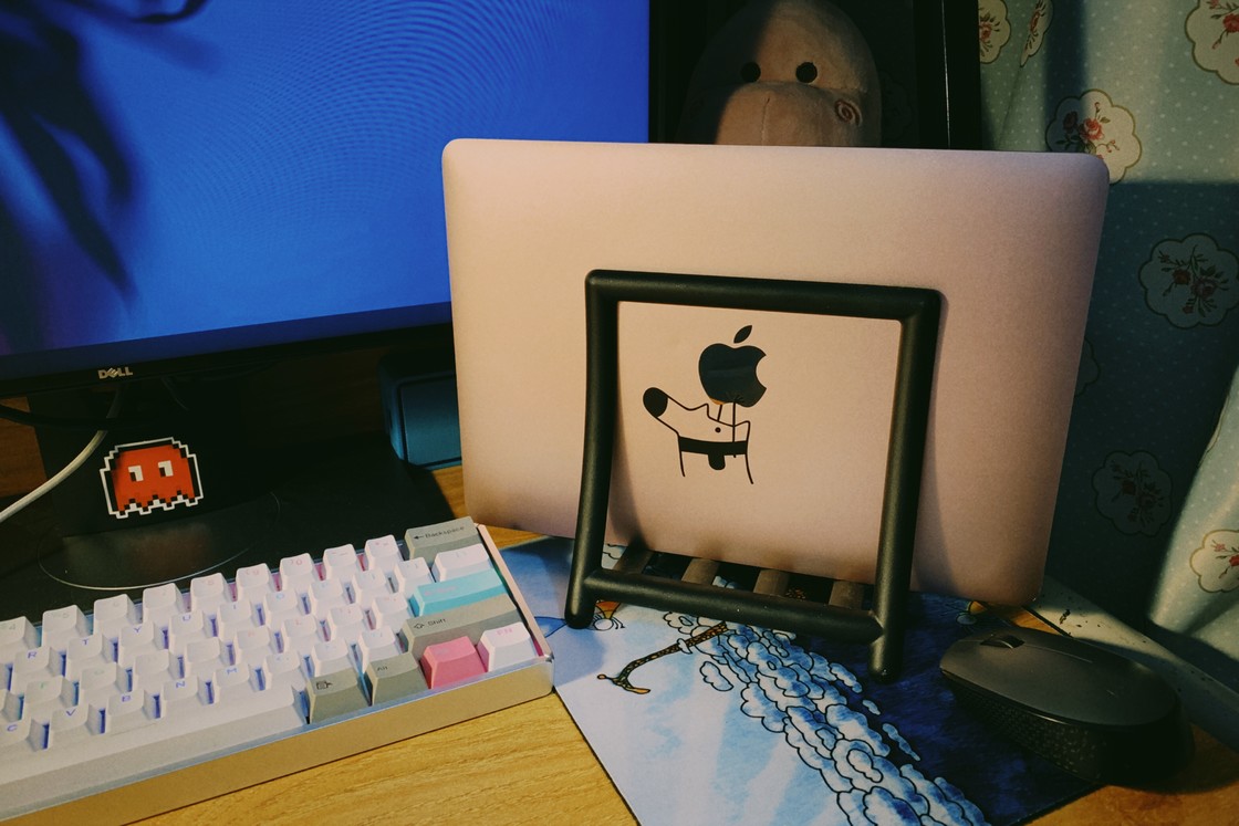 粉金色（现在是限量版了）的 MacBook