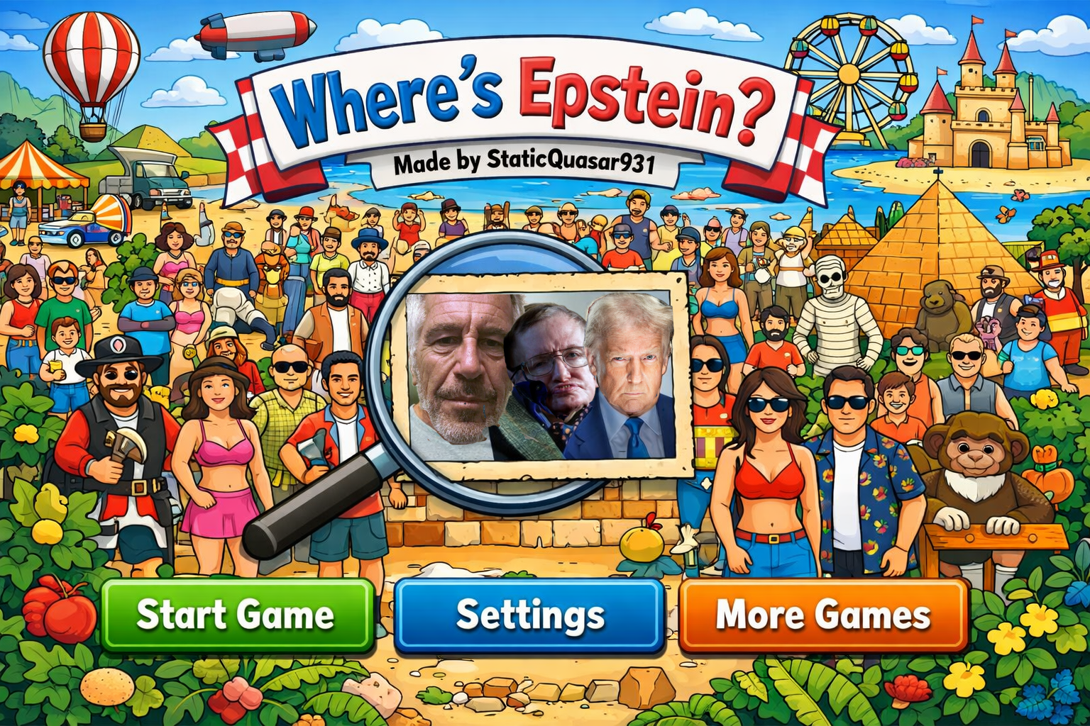 Preview image for Where's Epstein, a featured original project by StaticQuasar931