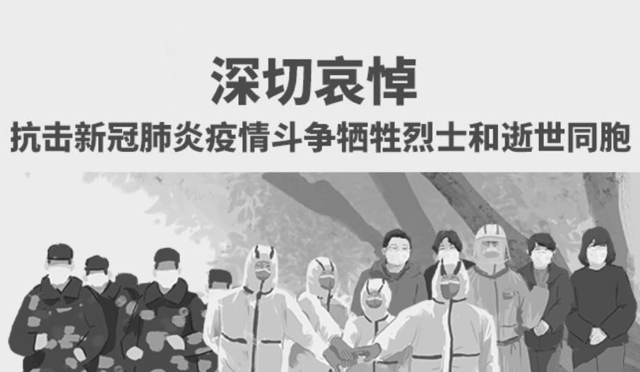 《缅怀英雄 致敬抗疫工作者》