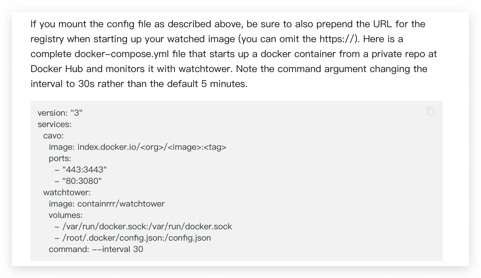《watchtower docker-compose 的正确写法》