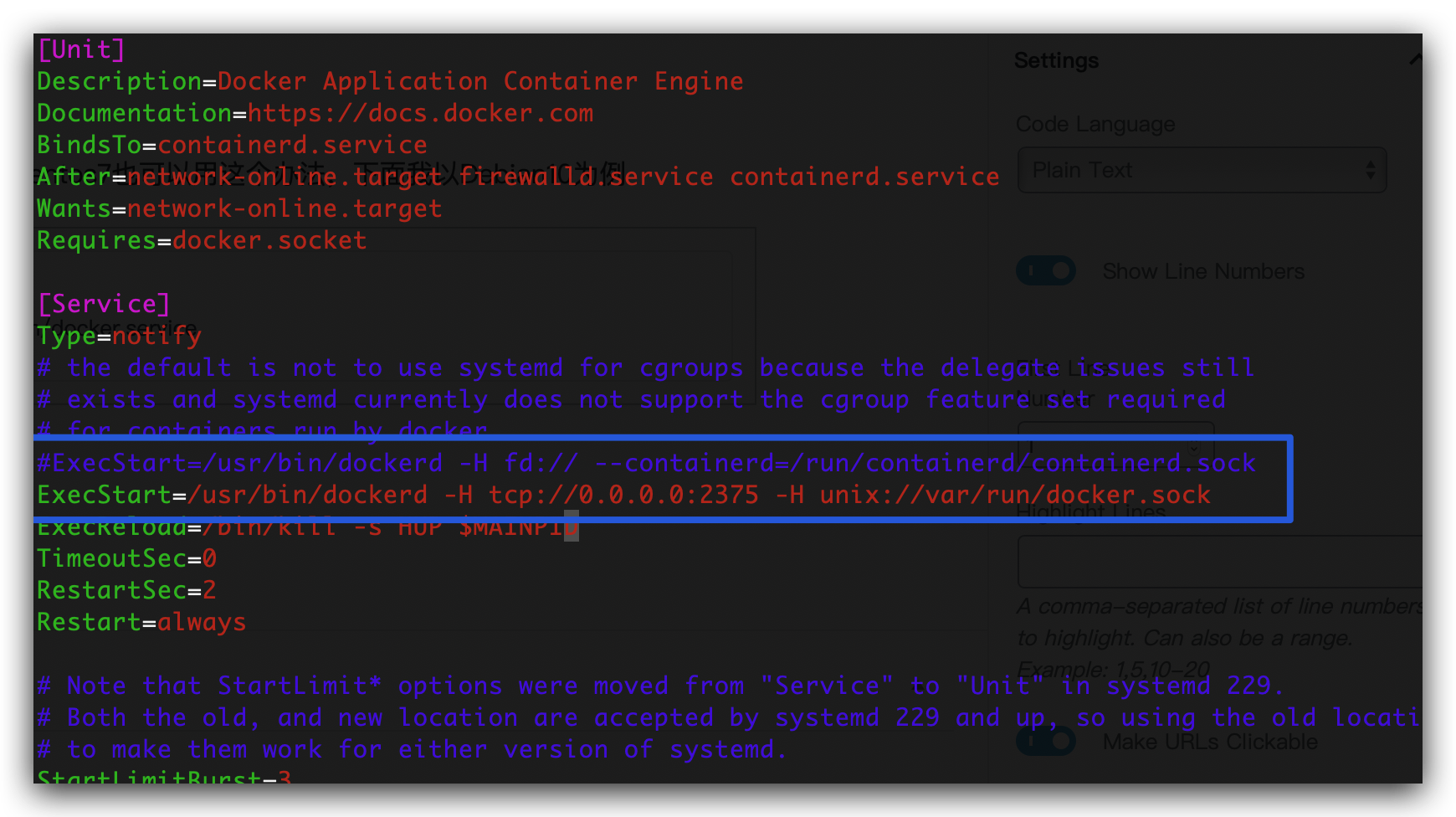 《Linux下开启Docker远程访问服务》