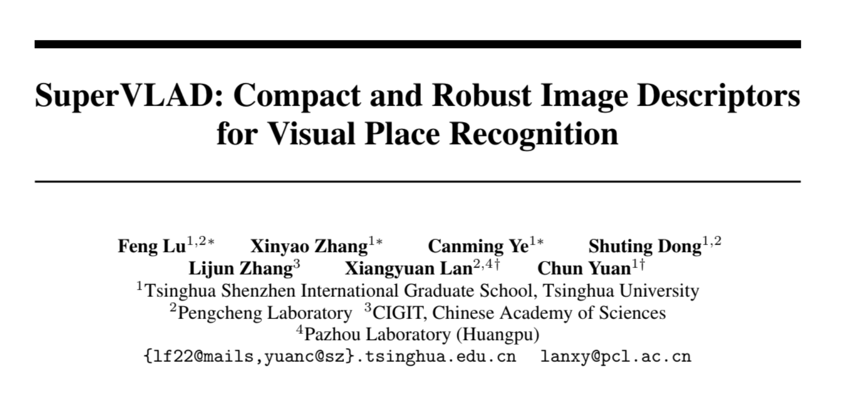 Featured image of post SuperVLAD论文阅读