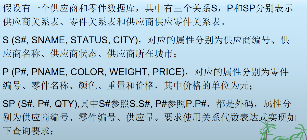 综合案例关系表