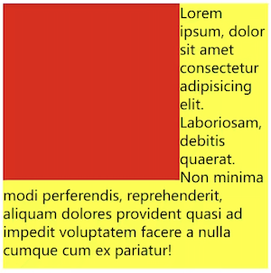 float文字环绕