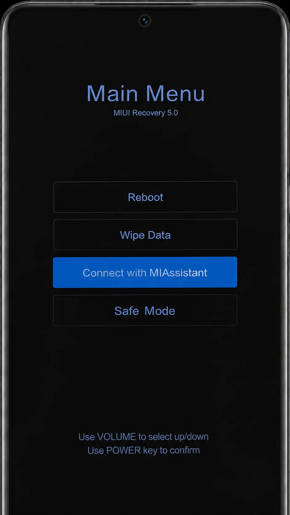 Mi Assistant Mode Step 1