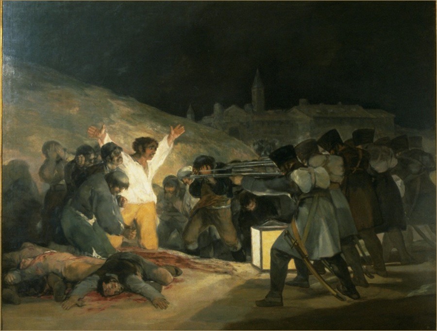 戈雅「我要用自己的画笔，使反抗欧洲暴君的这次伟大而英勇的光荣起义永垂不朽」