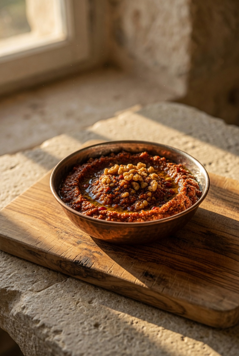 Idlib Thick-Roasted Red Pepper and Walnut Spread