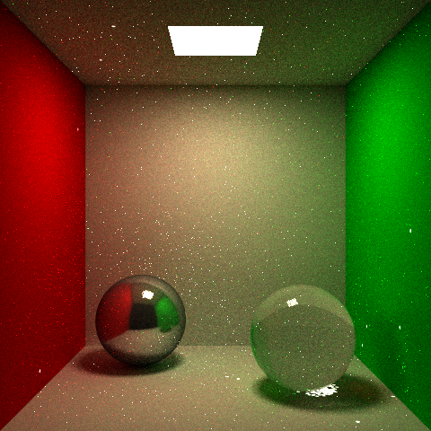 Glass Sphere with Cached Photons