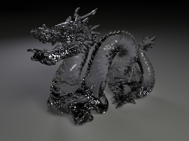 Glass Dragon with Caustics