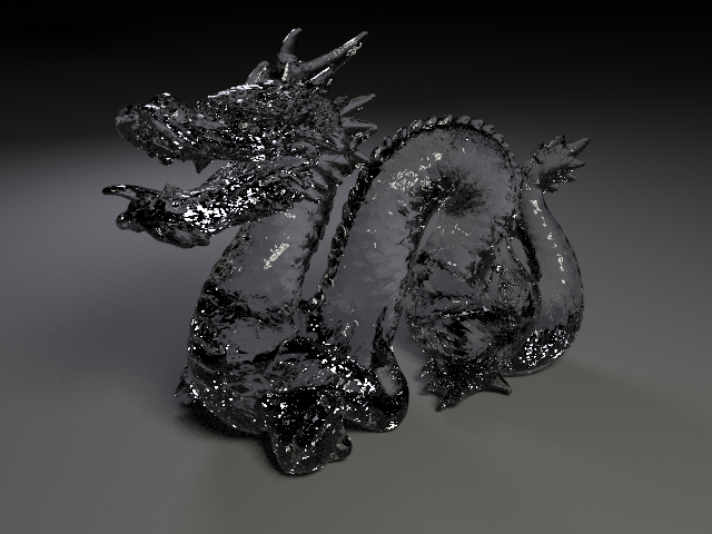 Glass Dragon without Caustics