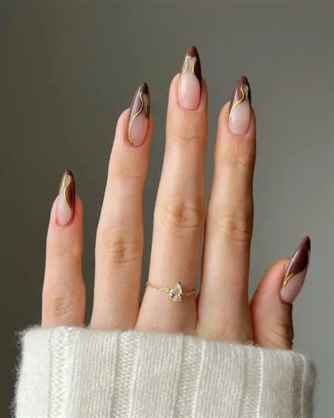 Creamy Beige Almond Nail Ideas 