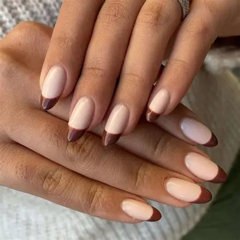 French Tip Almond Nail Ideas 