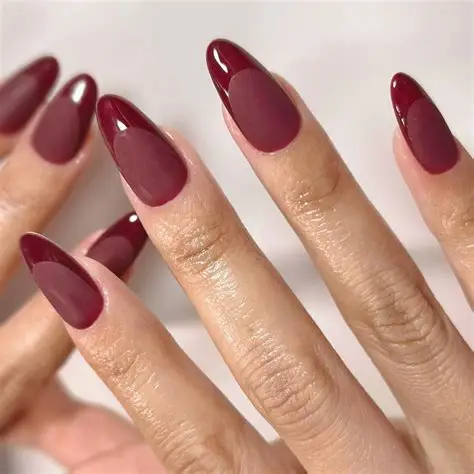 Deep Burgundy Nail Colors 
