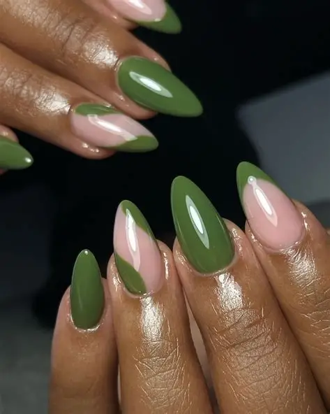 Olive Green Nail Colors 