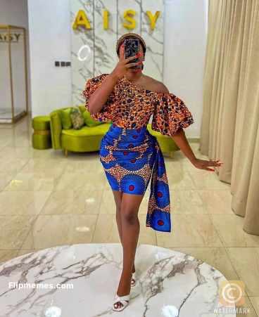 short ankara dress style