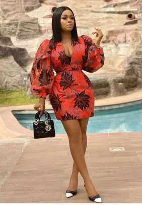 short ankara dress style