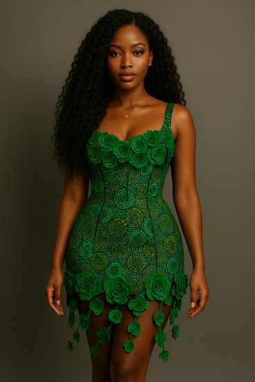 short ankara dress style