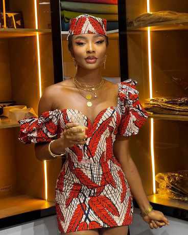 short ankara dress style