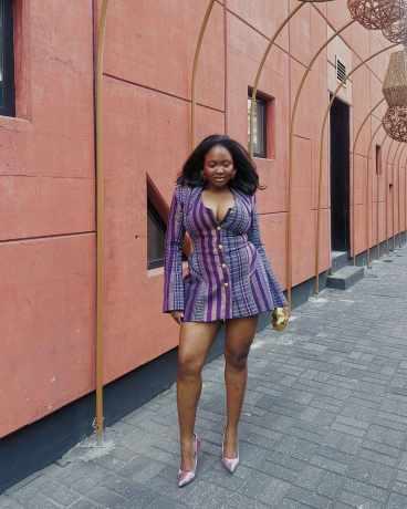 short ankara dress style