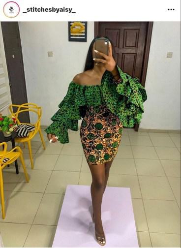 short ankara dress style