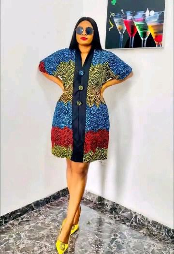 short ankara dress style