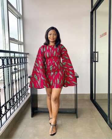 short ankara dress style