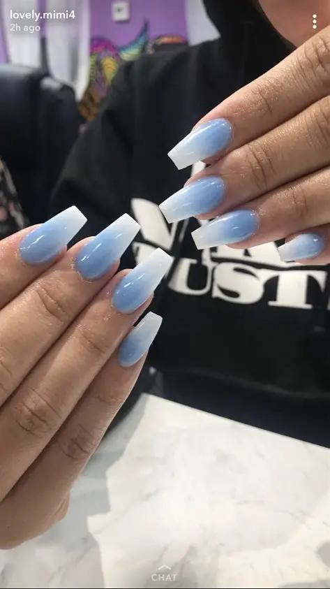Ombre Acrylic Nails 