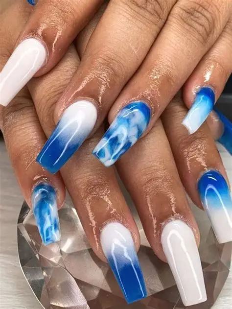 Ombre Acrylic Nails 