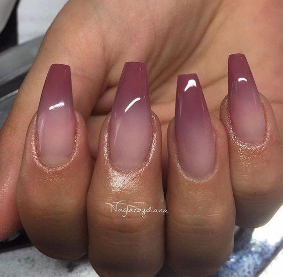 Ombre Acrylic Nails 