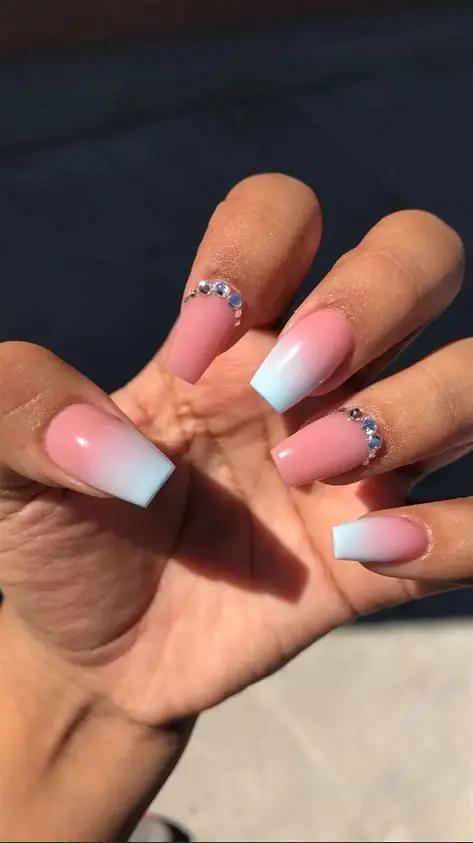 Ombre Acrylic Nails 