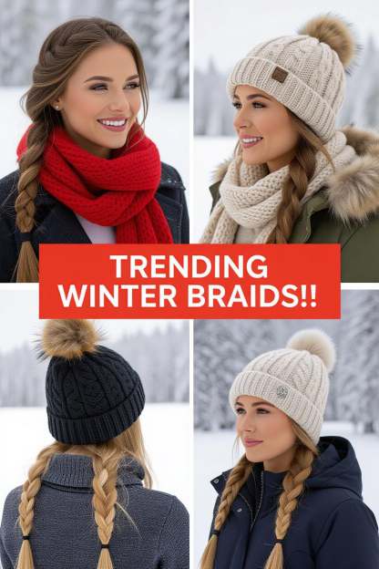 Winter Hair Braid Ideas That Pair Perfectly with Beanies and Scarves