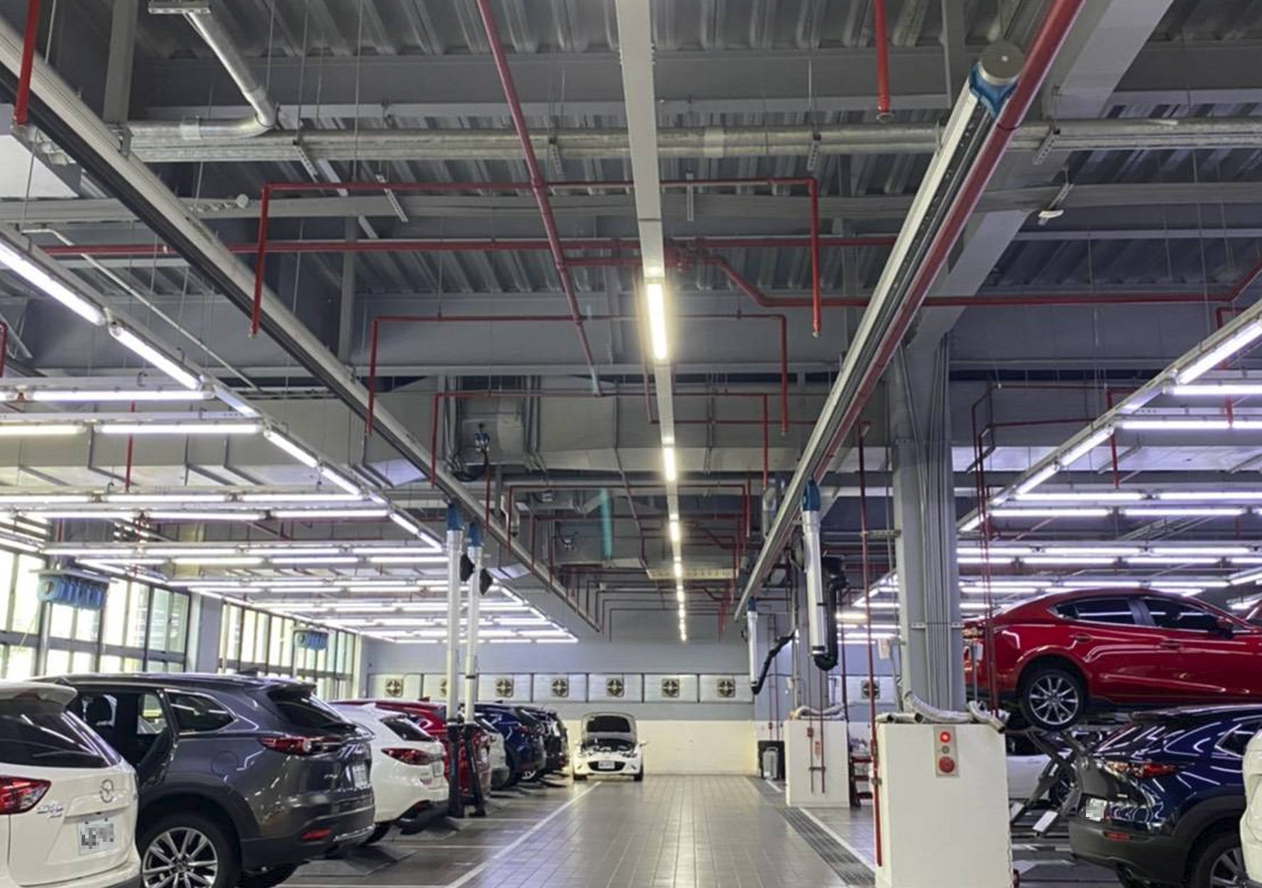 Mazda馬自達 汽車展修中心 安裝實景