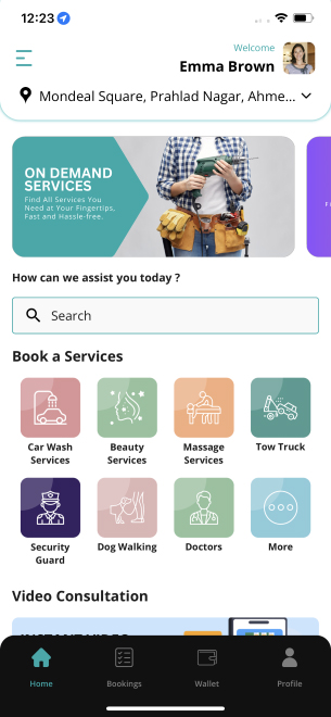 user app