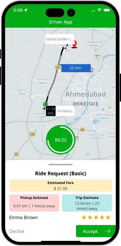 driver accept request