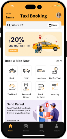 User App Main Screen