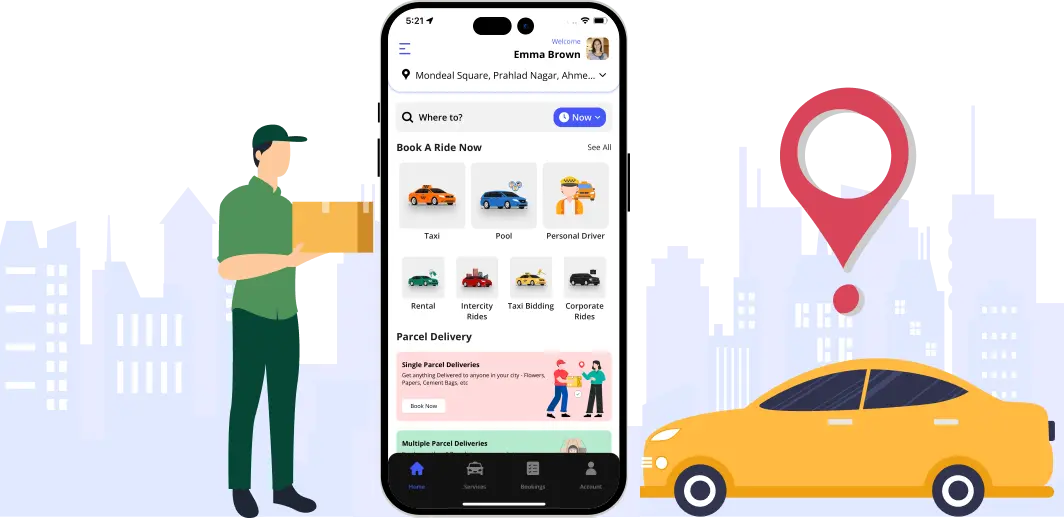 Taxi and Delivery app