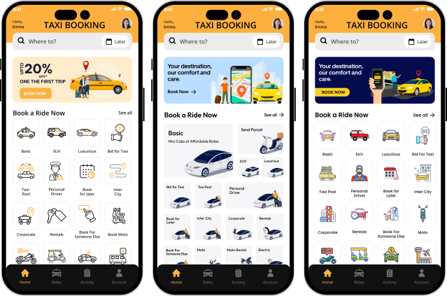 Taxi App Features