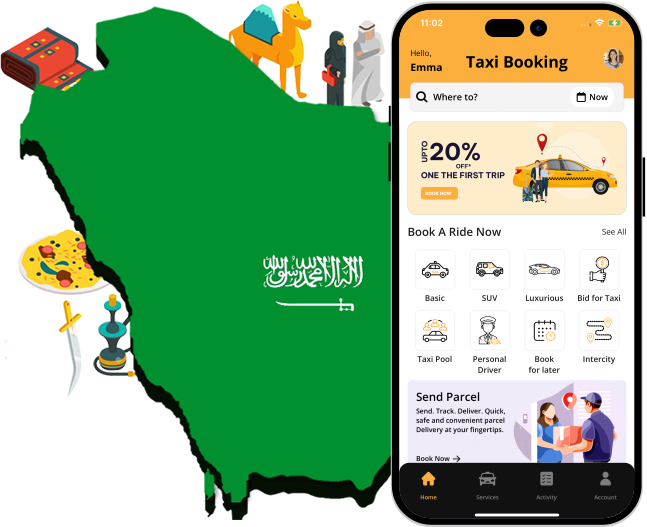 taxi booking app in saudi arabia