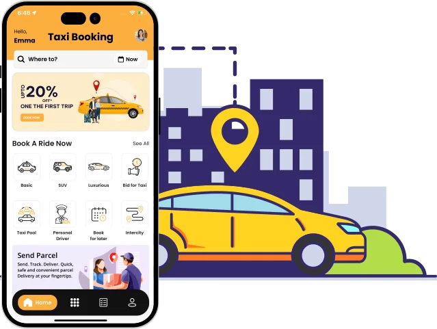 Uber clone app features