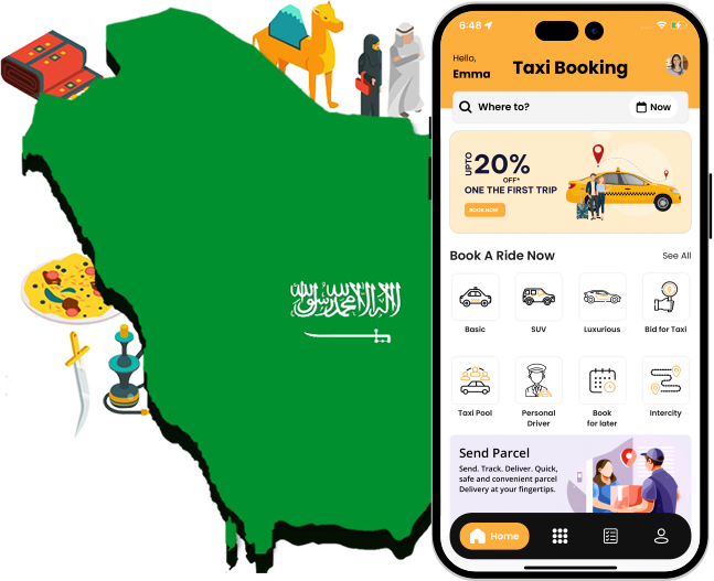taxi booking app in saudi arabia