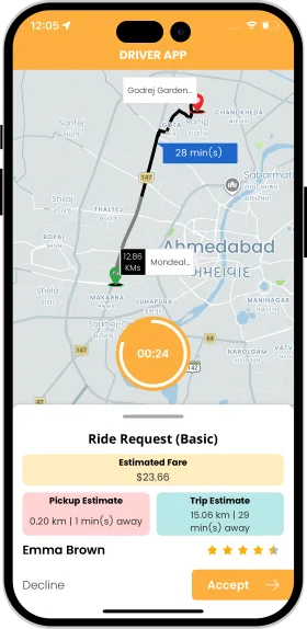 taxi driver app