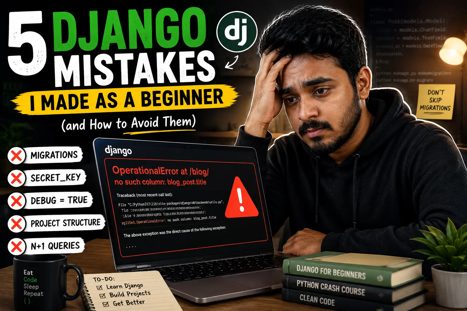 5 Django Mistakes I Made as a Beginner (and How to Avoid Them)