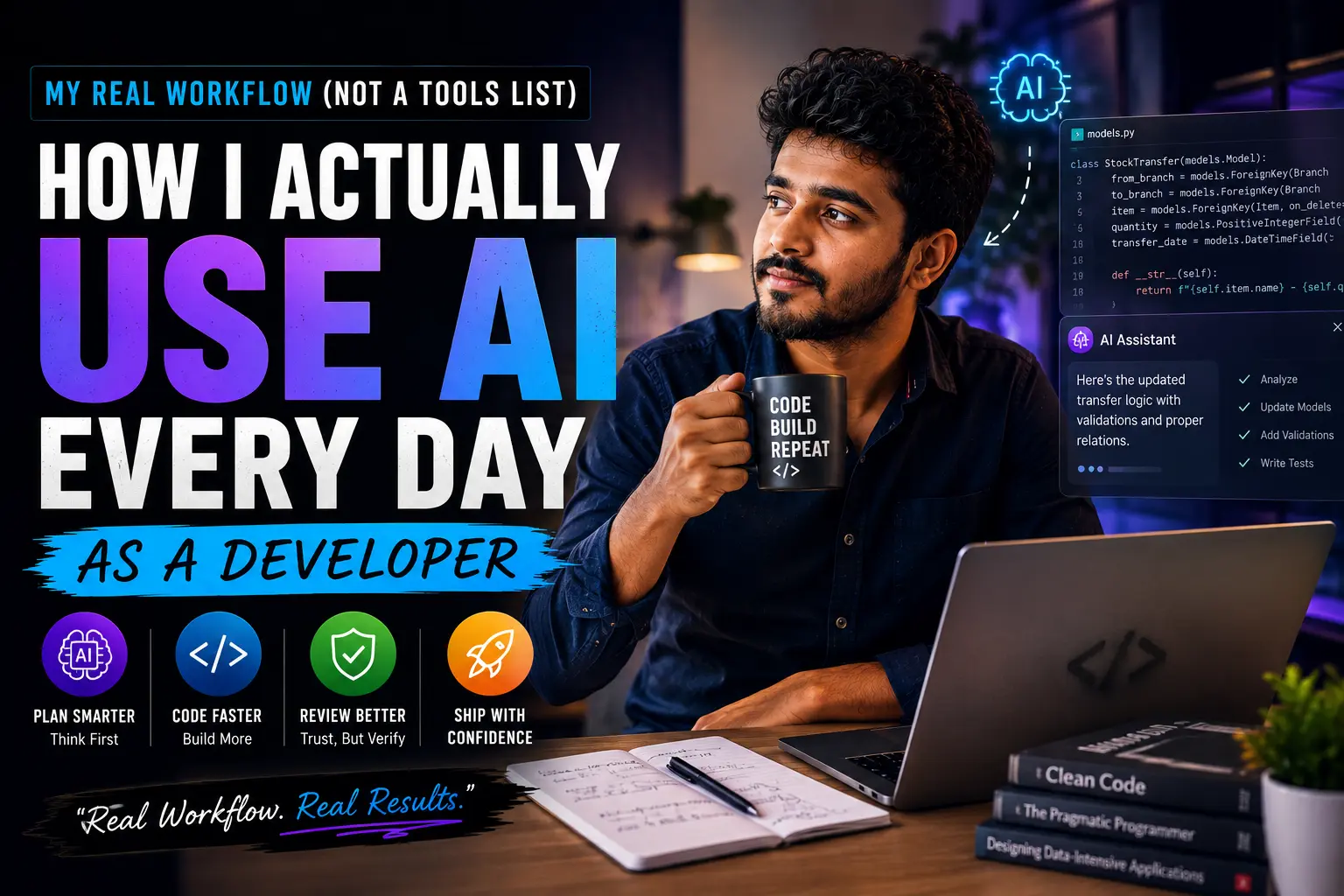 How I Actually Use AI Every Day as a Developer (My Real Workflow, Not a Tools List)